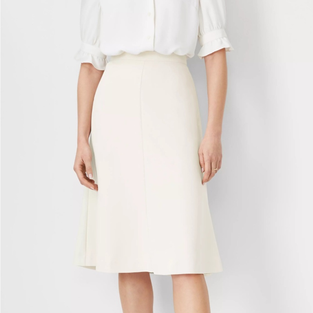 Ann Taylor Petite Ivory Skirt